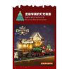 JIESTAR 89142 non  GA XE LỬA GIÁNG SINH bộ đồ chơi xếp lắp ráp ghép mô hình Creator THE RAILWAY STATION CHRISTMAS Sáng Tạo 1362 khối