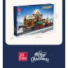 JIESTAR 89142 non  GA XE LỬA GIÁNG SINH bộ đồ chơi xếp lắp ráp ghép mô hình Creator THE RAILWAY STATION CHRISTMAS Sáng Tạo 1362 khối