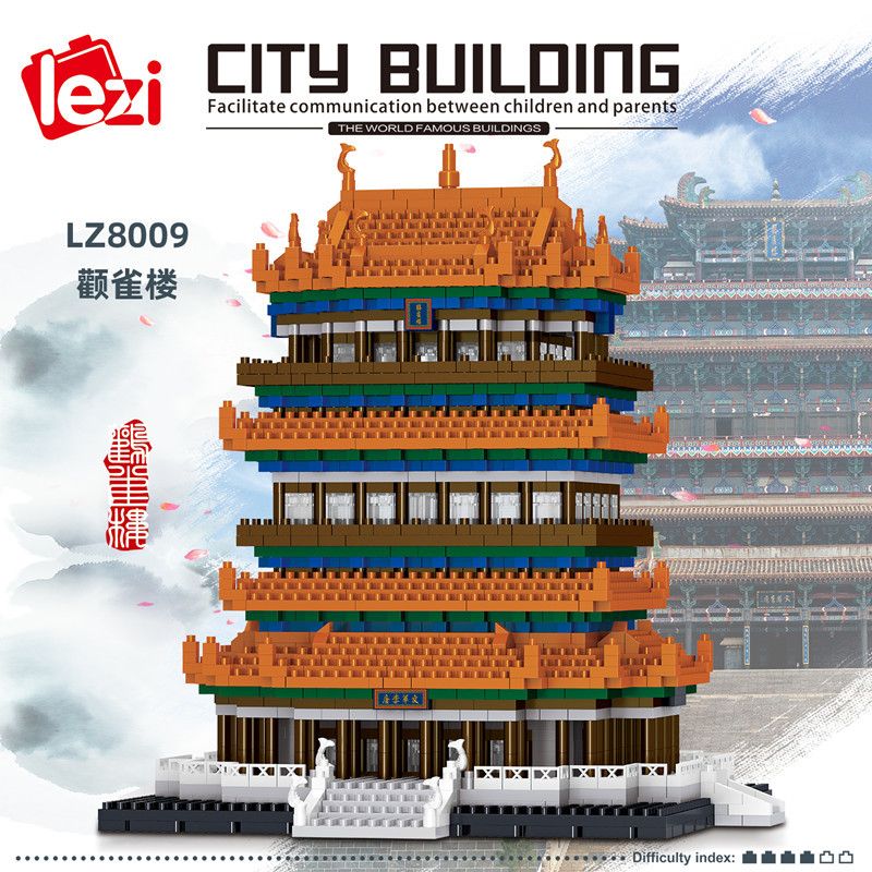 FUN IMAGINATION LZ8009 8009 non  THÁP QUANQUE bộ đồ chơi xếp lắp ráp ghép mô hình Buildings 2761 khối