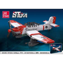 JIESTAR 61045 non  MÁY BAY NÉM BOM STUKA bộ đồ chơi xếp lắp ráp ghép mô hình Military Army Quân Sự Bộ Đội 649 khối