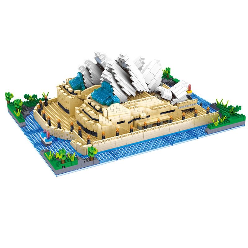 FUN IMAGINATION LZ8008 8008 non Lego NHÀ HÁT OPERA SYDNEY bộ đồ chơi xếp lắp ráp ghép mô hình Buildings SYDNEY OPERA HOUSE 2550 khối