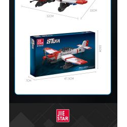 JIESTAR 61045 non  MÁY BAY NÉM BOM STUKA bộ đồ chơi xếp lắp ráp ghép mô hình Military Army Quân Sự Bộ Đội 649 khối