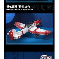 JIESTAR 61045 non  MÁY BAY NÉM BOM STUKA bộ đồ chơi xếp lắp ráp ghép mô hình Military Army Quân Sự Bộ Đội 649 khối