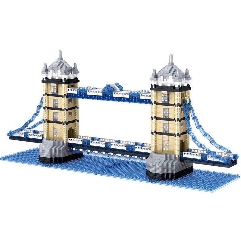 FUN IMAGINATION LZ8007 8007 non Lego CẦU ĐÔI bộ đồ chơi xếp lắp ráp ghép mô hình Buildings 1936 khối