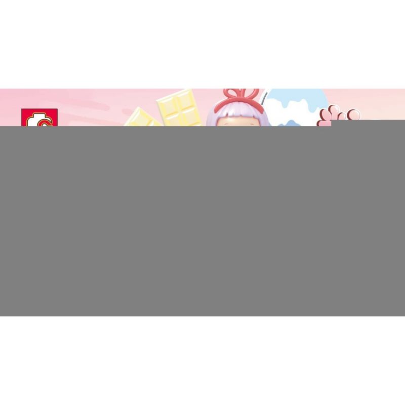 SEMBO 615008 non  NÓN VANI MUỐI BIỂN bộ đồ chơi xếp lắp ráp ghép mô hình Candy Planet Hành Tinh Kẹo Nghọt 292 khối