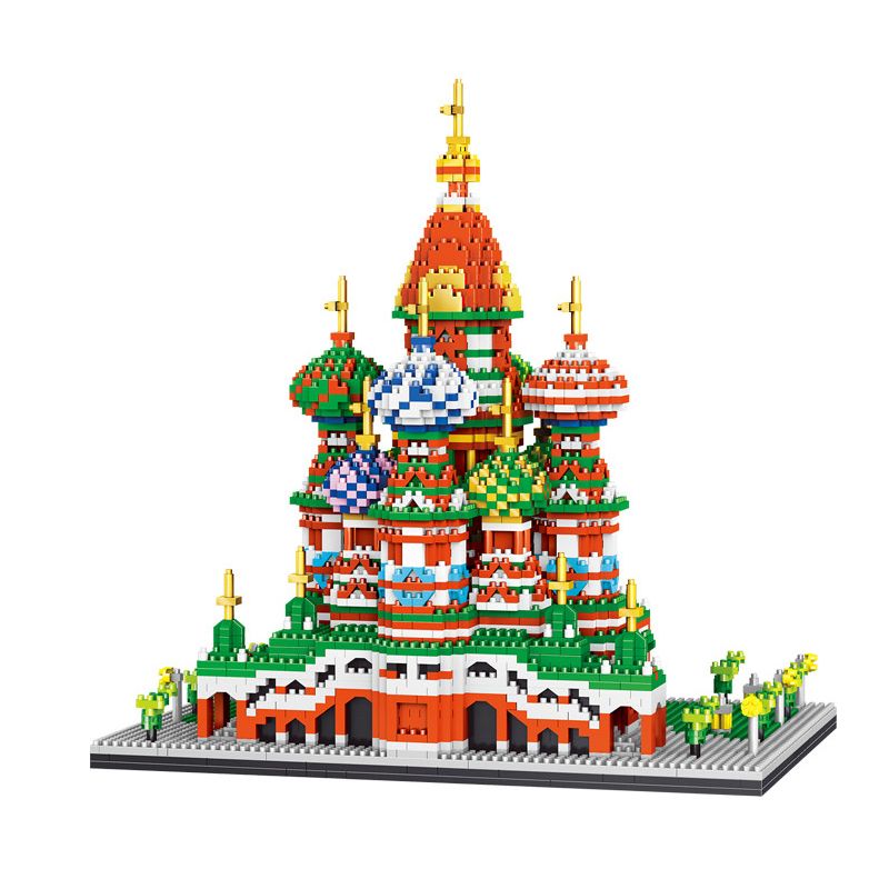 FUN IMAGINATION LZ8005 8005 non Lego NHÀ THỜ BASIL bộ đồ chơi xếp lắp ráp ghép mô hình Buildings ST. VASILY CATHEDRAL 4872 khối