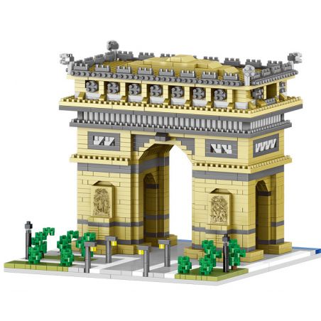 FUN IMAGINATION LZ8004 8004 non  KHẢI HOÀN MÔN bộ đồ chơi xếp lắp ráp ghép mô hình Buildings 2020 khối