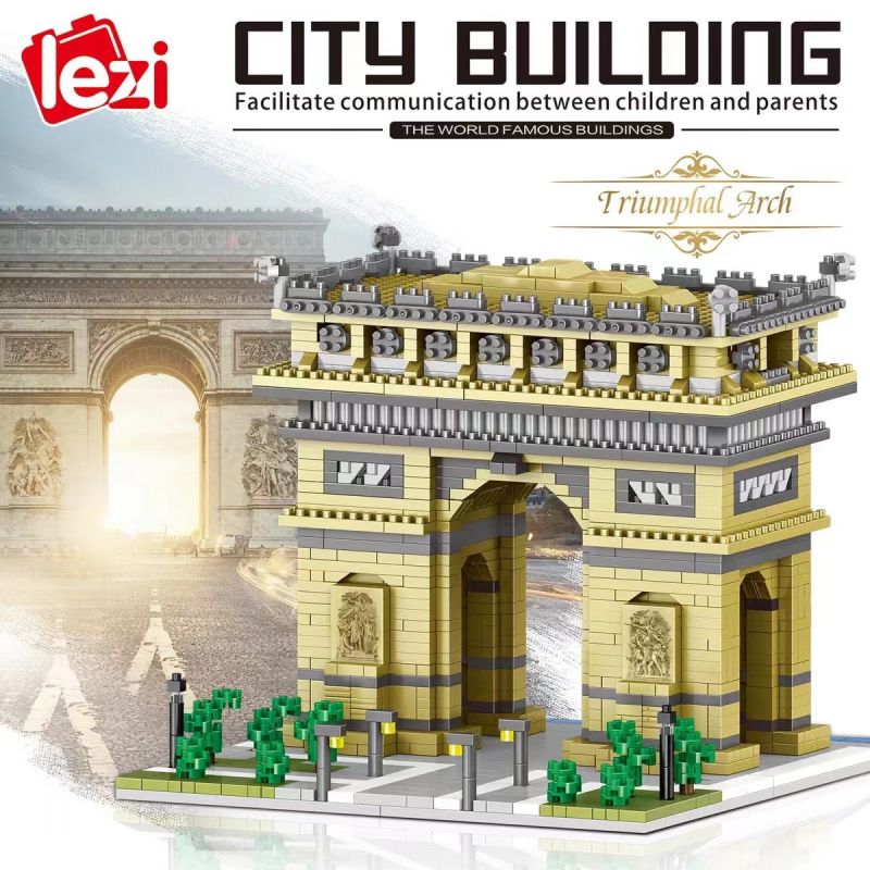 FUN IMAGINATION LZ8004 8004 non  KHẢI HOÀN MÔN bộ đồ chơi xếp lắp ráp ghép mô hình Buildings 2020 khối
