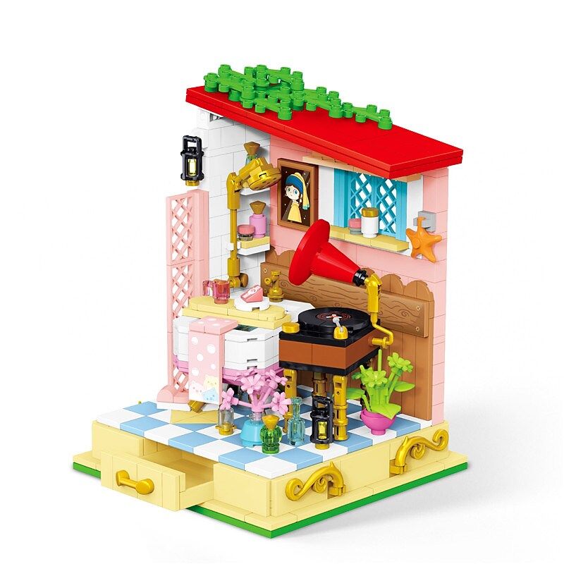 WEIGHT WL2070 2070 non Lego PHÒNG TẮM ĐẸP bộ đồ chơi xếp lắp ráp ghép mô hình Disney Princess FAIRYTALE TOWN Công Chúa