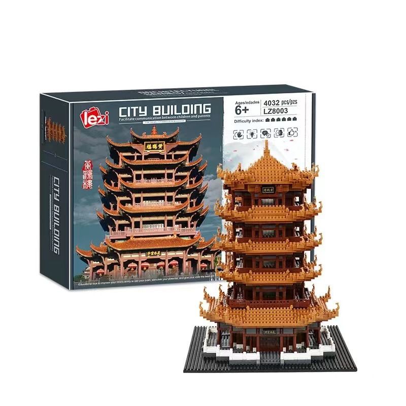 FUN IMAGINATION LZ8003 8003 non  HOÀNG HẠC THÁP bộ đồ chơi xếp lắp ráp ghép mô hình Buildings 4032 khối