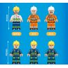 FORANGE FC3108 3108 non  SỞ CỨU HỎA THÀNH PHỐ bộ đồ chơi xếp lắp ráp ghép mô hình Fire Rescure FIRE FIGHTERS 872 khối