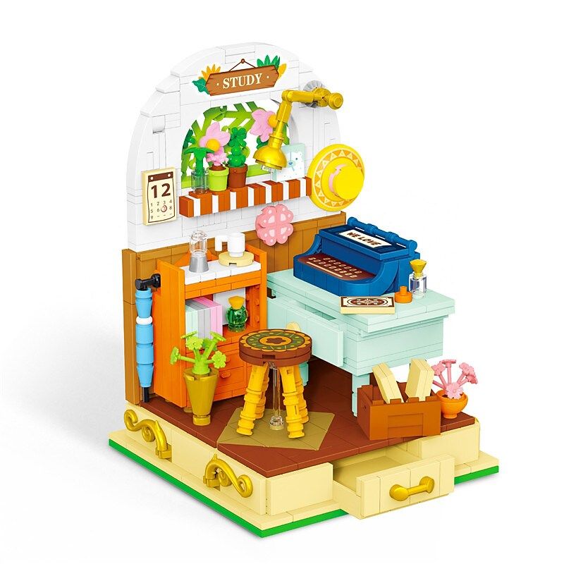 WEIGHT WL2068 2068 non Lego GẶP NHAU TRONG NGHIÊN CỨU bộ đồ chơi xếp lắp ráp ghép mô hình Disney Princess FAIRYTALE TOWN Công Chúa