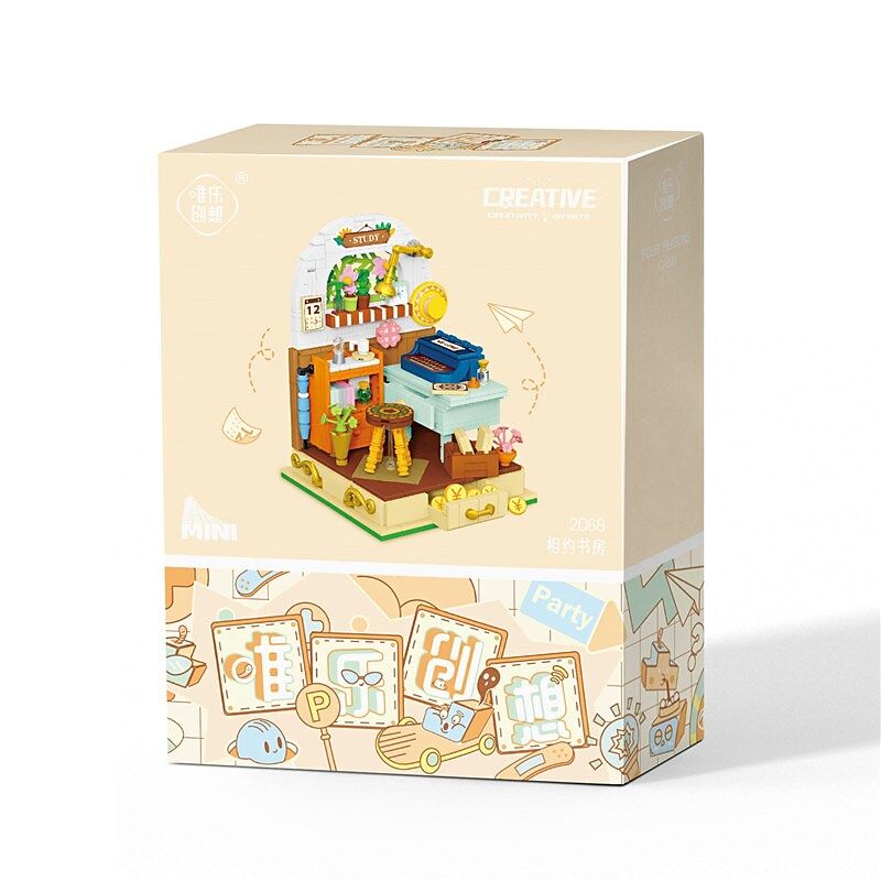 WEIGHT WL2068 2068 non  GẶP NHAU TRONG NGHIÊN CỨU bộ đồ chơi xếp lắp ráp ghép mô hình Disney Princess FAIRYTALE TOWN Công Chúa