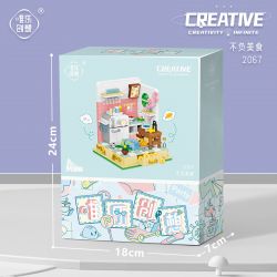 WEIGHT WL2067 2067 non  SỐNG THEO THỨC ĂN bộ đồ chơi xếp lắp ráp ghép mô hình Disney Princess FAIRYTALE TOWN Công Chúa