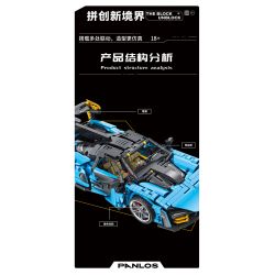 PanlosBrick 673002 Panlos Brick 673002 non  MCLAREN SENNA GTR tỷ lệ 1:14 bộ đồ chơi xếp lắp ráp ghép mô hình  Kỹ Thuật Công Nghệ Cao Mô Hình Phương Tiện 1610 khối
