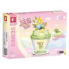 SEMBO 615013 non  MATCHA BẠC HÀ bộ đồ chơi xếp lắp ráp ghép mô hình Candy Planet Hành Tinh Kẹo Nghọt 138 khối