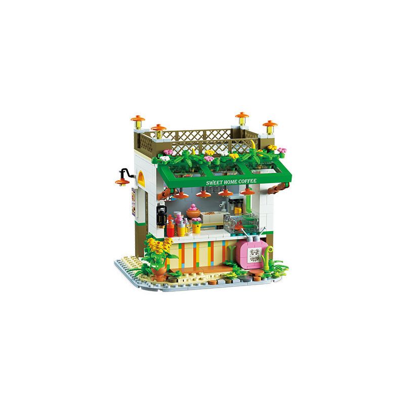 WEIGHT WL2033 2033 non Lego NGƯỜI YÊU THỦ CÔNG bộ đồ chơi xếp lắp ráp ghép mô hình Disney Princess FAIRYTALE TOWN Công Chúa 643 khối