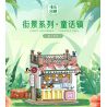 WEIGHT WL2033 2033 non  NGƯỜI YÊU THỦ CÔNG bộ đồ chơi xếp lắp ráp ghép mô hình Disney Princess FAIRYTALE TOWN Công Chúa 643 khối