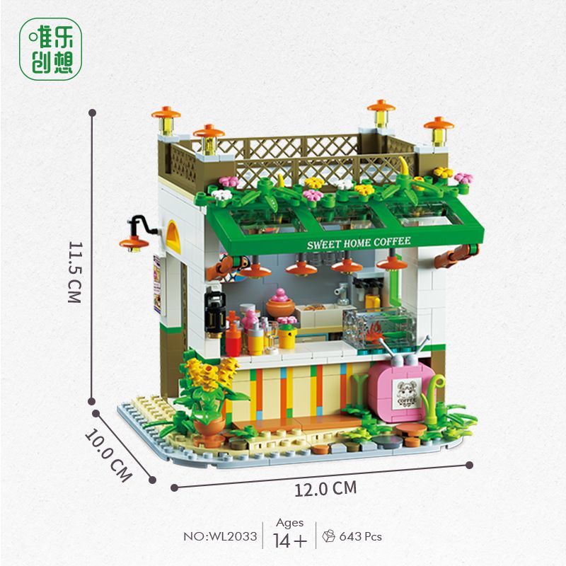 WEIGHT WL2033 2033 non  NGƯỜI YÊU THỦ CÔNG bộ đồ chơi xếp lắp ráp ghép mô hình Disney Princess FAIRYTALE TOWN Công Chúa 643 khối