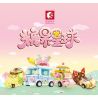 SEMBO 615003 non  CUỘN MATCHA HỒNG bộ đồ chơi xếp lắp ráp ghép mô hình Candy Planet Hành Tinh Kẹo Nghọt 122 khối