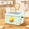 WEIGHT 2091 non  MÁY LÀM BÁNH MÌ VỊT YA bộ đồ chơi xếp lắp ráp ghép mô hình BREAD MAKER 661 khối