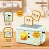 WEIGHT 2091 non  MÁY LÀM BÁNH MÌ VỊT YA bộ đồ chơi xếp lắp ráp ghép mô hình BREAD MAKER 661 khối
