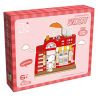 HSANHE CACO S013 non  CỬA HÀNG SÁCH bộ đồ chơi xếp lắp ráp ghép mô hình Snoopy PEANUTS SNOOPY BOOK STORE Chú Chó 379 khối