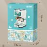 WEIGHT 2090 non  MÁY PHA CÀ PHÊ bộ đồ chơi xếp lắp ráp ghép mô hình COFFEE TIME 663 khối