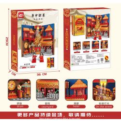 FAIR 6779 non  NHÀ SÁCH CỔ TÂY AN bộ đồ chơi xếp lắp ráp ghép mô hình STREETSCAPE 799 khối