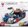 BRUCCO BLK-092 non  SIÊU XE MÀU HỒNG LÙI bộ đồ chơi xếp lắp ráp ghép mô hình Mini Racing Pacemaker Đua Xe Mini 527 khối