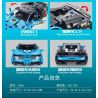 TA GAOLE T3046 3046 non  SIÊU XE MÀU XANH LÙI bộ đồ chơi xếp lắp ráp ghép mô hình Mini Racing Pacemaker Đua Xe Mini 403 khối