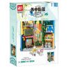 FAIR 6777 non  VƯỜN HOA ĐƯỜNG BOOKEND bộ đồ chơi xếp lắp ráp ghép mô hình STREETSCAPE 870 khối