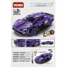STEEL GENERALS 22001 TA GAOLE T3044 3044 non  SIÊU XE MÀU TÍM LÙI bộ đồ chơi xếp lắp ráp ghép mô hình Mini Racing Pacemaker Đua Xe Mini 402 khối