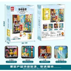 FAIR 6776 non  ĐƯỜNG HOA TRÁI CÂY BOOKEND bộ đồ chơi xếp lắp ráp ghép mô hình STREETSCAPE 821 khối