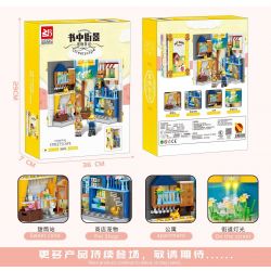 FAIR 6775 non  SỔ NHẬT KÝ THÚ CƯNG bộ đồ chơi xếp lắp ráp ghép mô hình STREETSCAPE 855 khối