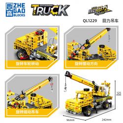 ZHEGAO QL1229 1229 non  CẦN CẨU LÙI XE bộ đồ chơi xếp lắp ráp ghép mô hình ENGINEERING TRUCK 429 khối