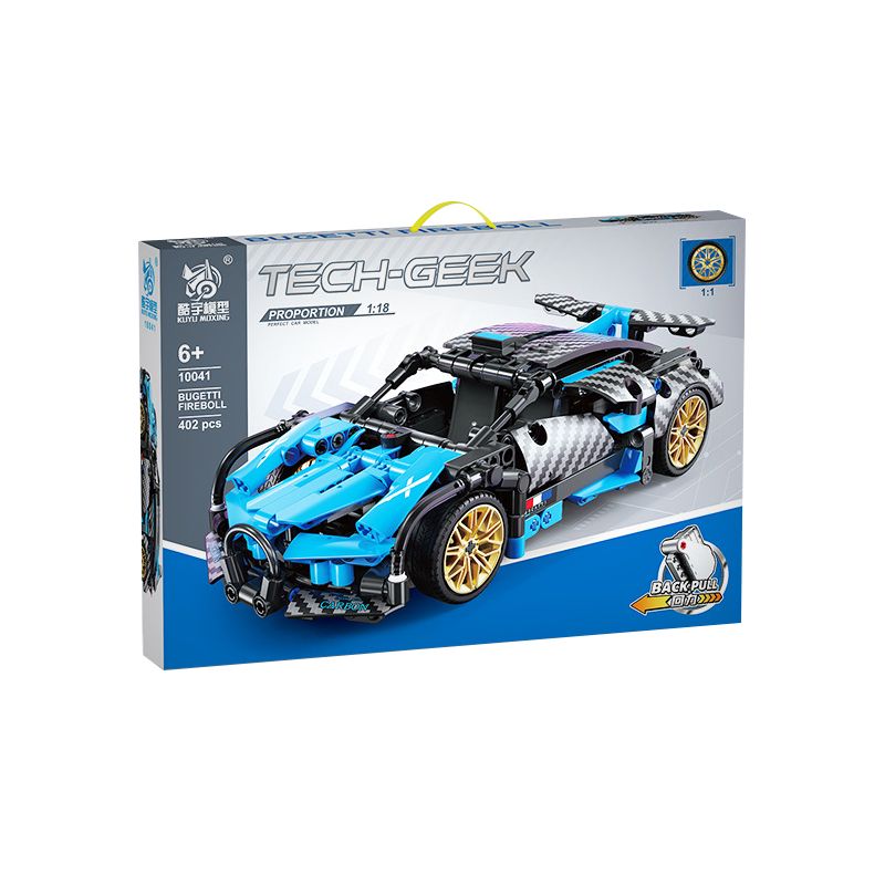 KUYU MOXING 10041 non  XE THỂ THAO MÀU XANH LÙI tỷ lệ 1:18 bộ đồ chơi xếp lắp ráp ghép mô hình Mini Racing Pacemaker Đua Xe Mini 402 khối