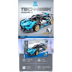 KUYU MOXING 10041 non  XE THỂ THAO MÀU XANH LÙI tỷ lệ 1:18 bộ đồ chơi xếp lắp ráp ghép mô hình Mini Racing Pacemaker Đua Xe Mini 402 khối