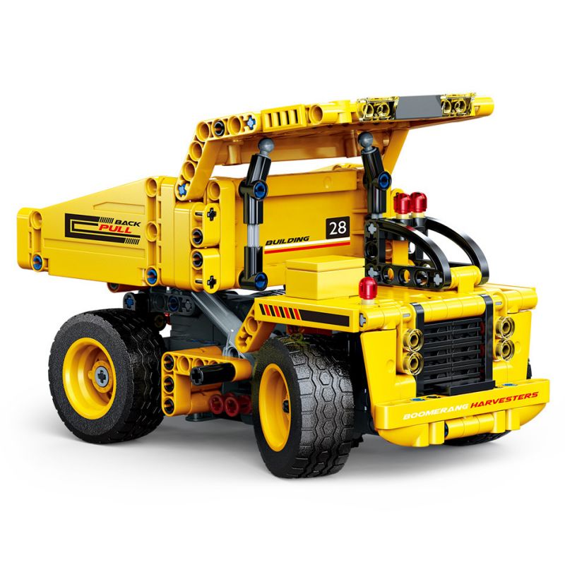 ZHEGAO QL1228 1228 non Lego XE BEN LÙI bộ đồ chơi xếp lắp ráp ghép mô hình ENGINEERING TRUCK 415 khối