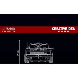 MouldKing 10028 Mould King 10028 non  NÉ PHÍ NGỰA bộ đồ chơi xếp lắp ráp ghép mô hình Creator Expert DOGE CHARGER Chuyên Gia Sáng Tạo 1439 khối