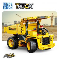 ZHEGAO QL1228 1228 non  XE BEN LÙI bộ đồ chơi xếp lắp ráp ghép mô hình ENGINEERING TRUCK 415 khối