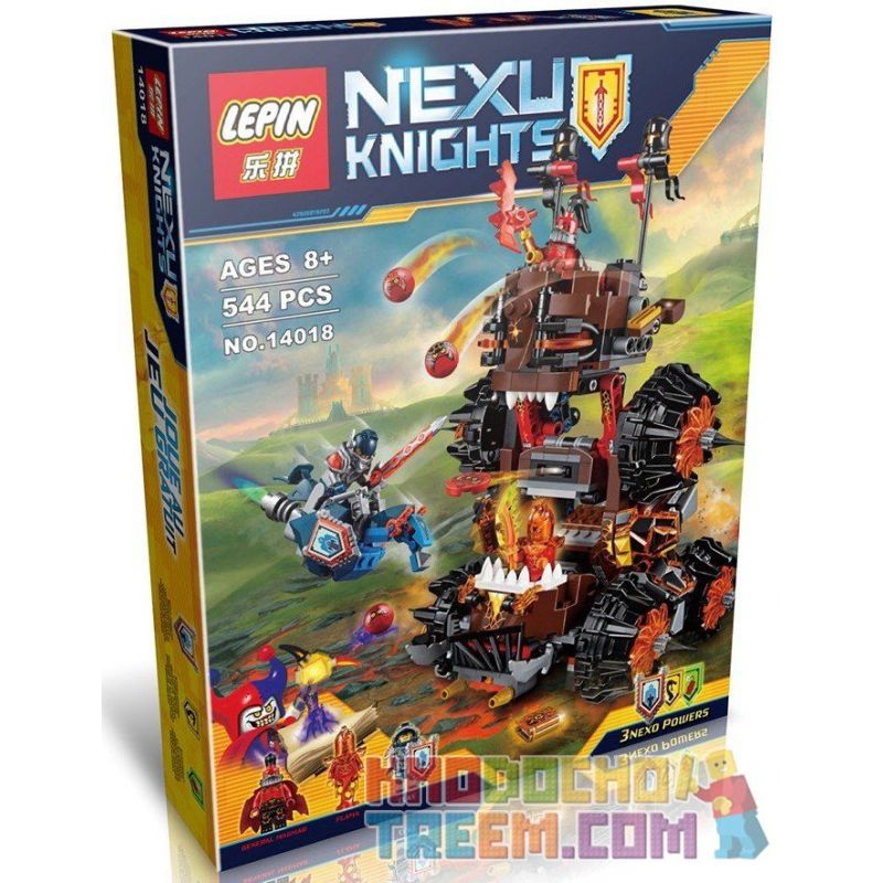 NOT Lego NEXO KNIGHTS 70321 General Magmar's Siege Machine Of Doom, Bela 10518 Lari 10518 Decool 8017 Jisi 8017 LELE 79307 LEPIN 14018 Xếp hình pháo đài hủy diệt quỷ nham thạch 516 khối NOT Lego NEXO KNIGHTS 70321 General Magmar's Siege Machine Of Doom, Bela 10518 Lari 10518 Decool 8017 Jisi 8017 LELE 79307 LEPIN 14018 Xếp hình pháo đài hủy diệt quỷ nham thạch 516 khối