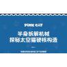 LQS 6305 non  MÈO KHÔNG GIAN CYBORG bộ đồ chơi xếp lắp ráp ghép mô hình PINK CAT 830 khối