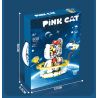 LQS 6305 non  MÈO KHÔNG GIAN CYBORG bộ đồ chơi xếp lắp ráp ghép mô hình PINK CAT 830 khối