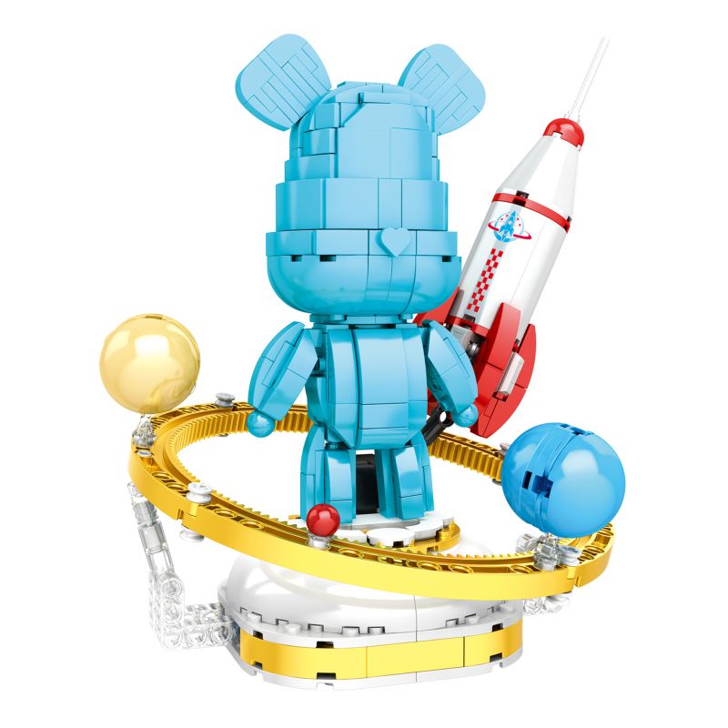 LQS 6304 non Lego GẤU BẠO LỰC KHÔNG GIAN bộ đồ chơi xếp lắp ráp ghép mô hình BEAR 578 khối