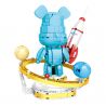 LQS 6304 non  GẤU BẠO LỰC KHÔNG GIAN bộ đồ chơi xếp lắp ráp ghép mô hình BEAR 578 khối
