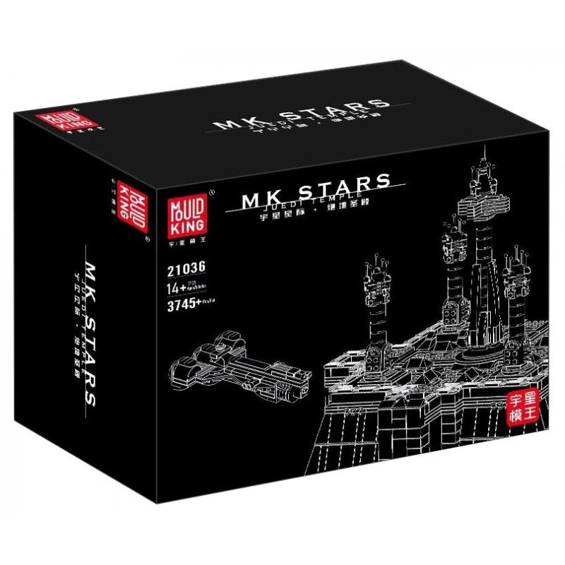 MouldKing 21036 Mould King 21036 non  ĐỀN THỜ JEDI bộ đồ chơi xếp lắp ráp ghép mô hình Star Wars JEDI TEMPLE Chiến Tranh Giữa Các Vì Sao 3745 khối