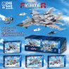 ZHEGAO QL0161 0161 non  MÁY BAY CHIẾN ĐẤU J-15 bộ đồ chơi xếp lắp ráp ghép mô hình Military Army FIGHTER Quân Sự Bộ Đội 488 khối