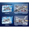 ZHEGAO QL0161 0161 non  MÁY BAY CHIẾN ĐẤU J-15 bộ đồ chơi xếp lắp ráp ghép mô hình Military Army FIGHTER Quân Sự Bộ Đội 488 khối
