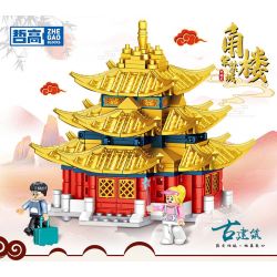 ZHEGAO QL1028 1028 non  THÁP GÓC CỦA TỬ CẤM THÀNH bộ đồ chơi xếp lắp ráp ghép mô hình 424 khối